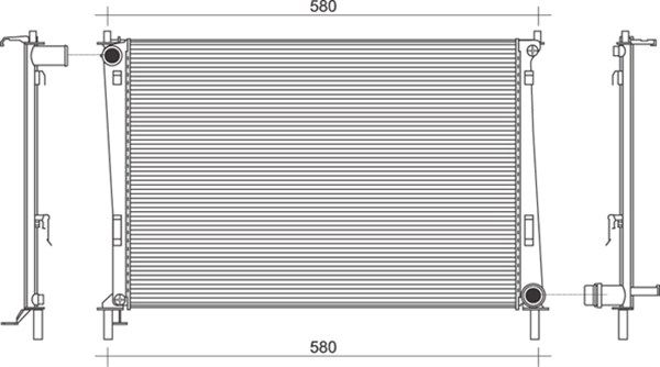 MAGNETI MARELLI Radiaator,mootorijahutus 350213913000